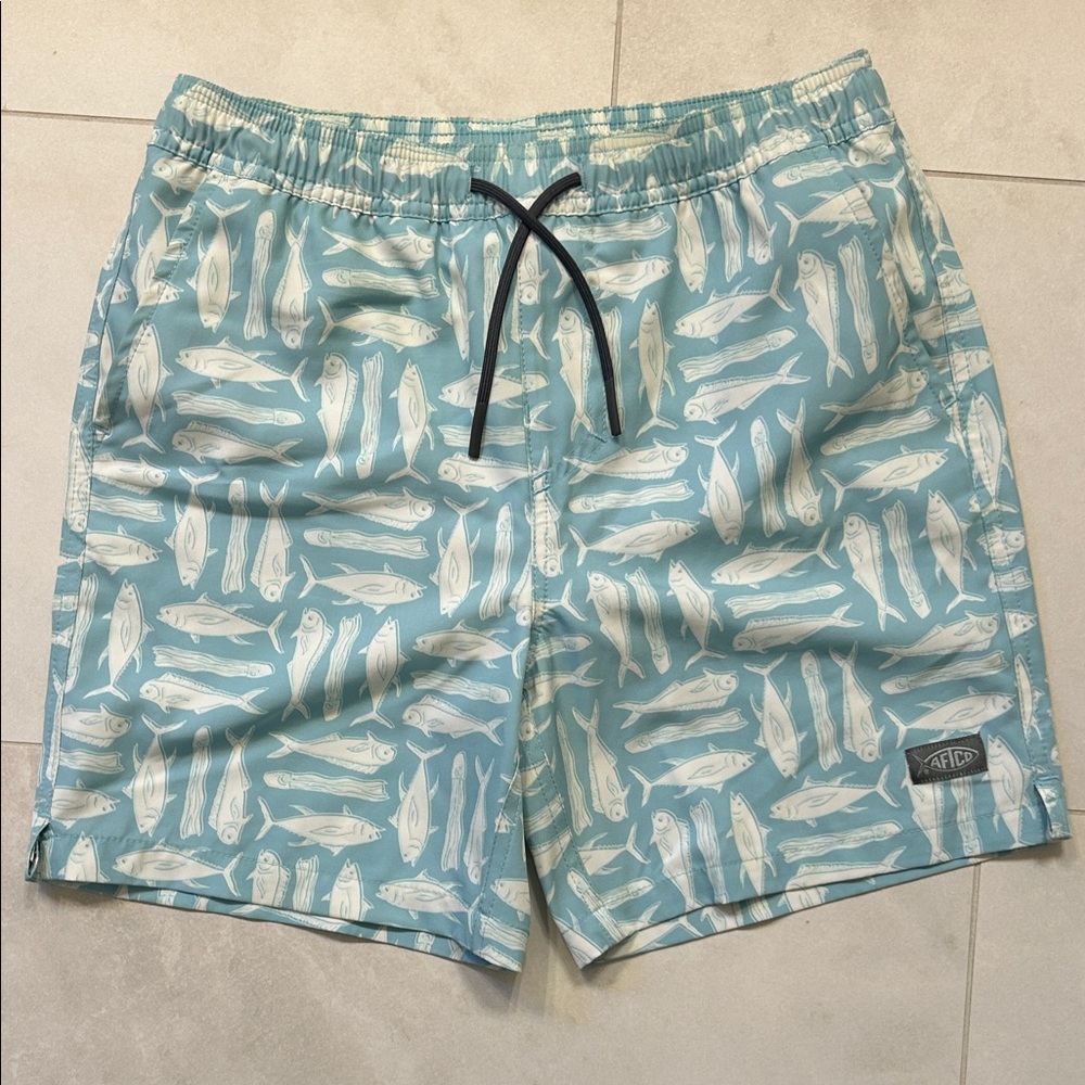 Aftco boys swim trunks with liner. EEEUC youth large with liner
